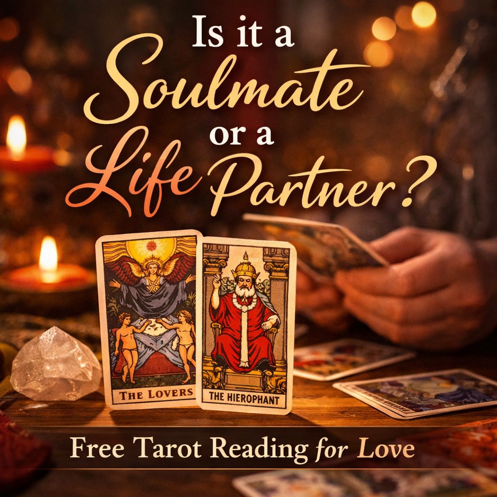 Is it a Soulmate or a Life Partner? Free Love Tarot Reading