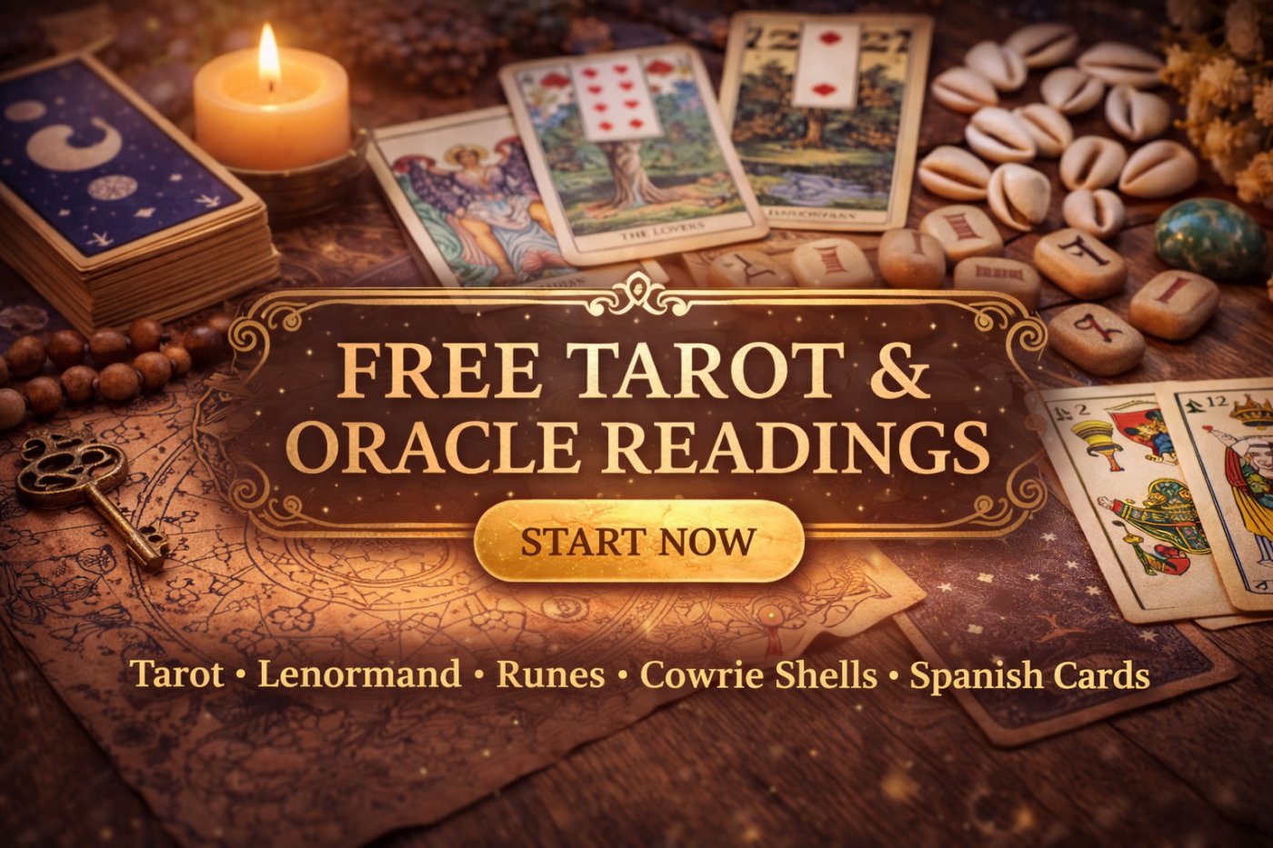 Free tarot reading online 24/7 – love tarot, Lenormand, runes and oracle readings with accurate psychic answers and no signup