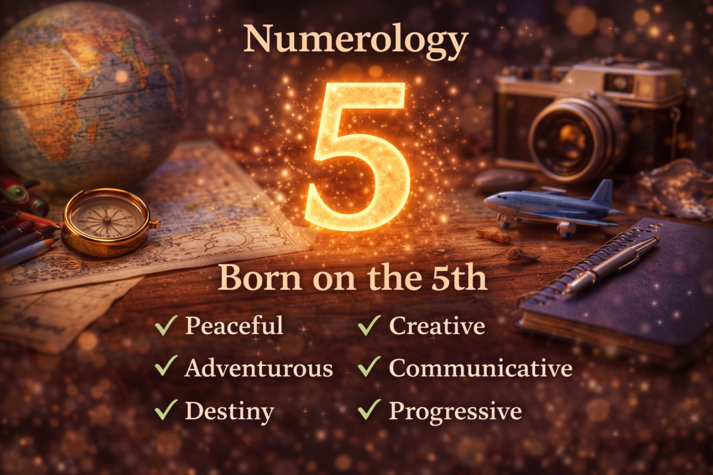 Birth Day Number 5 numerology meaning – personality traits, love life, communication, freedom and life path insights