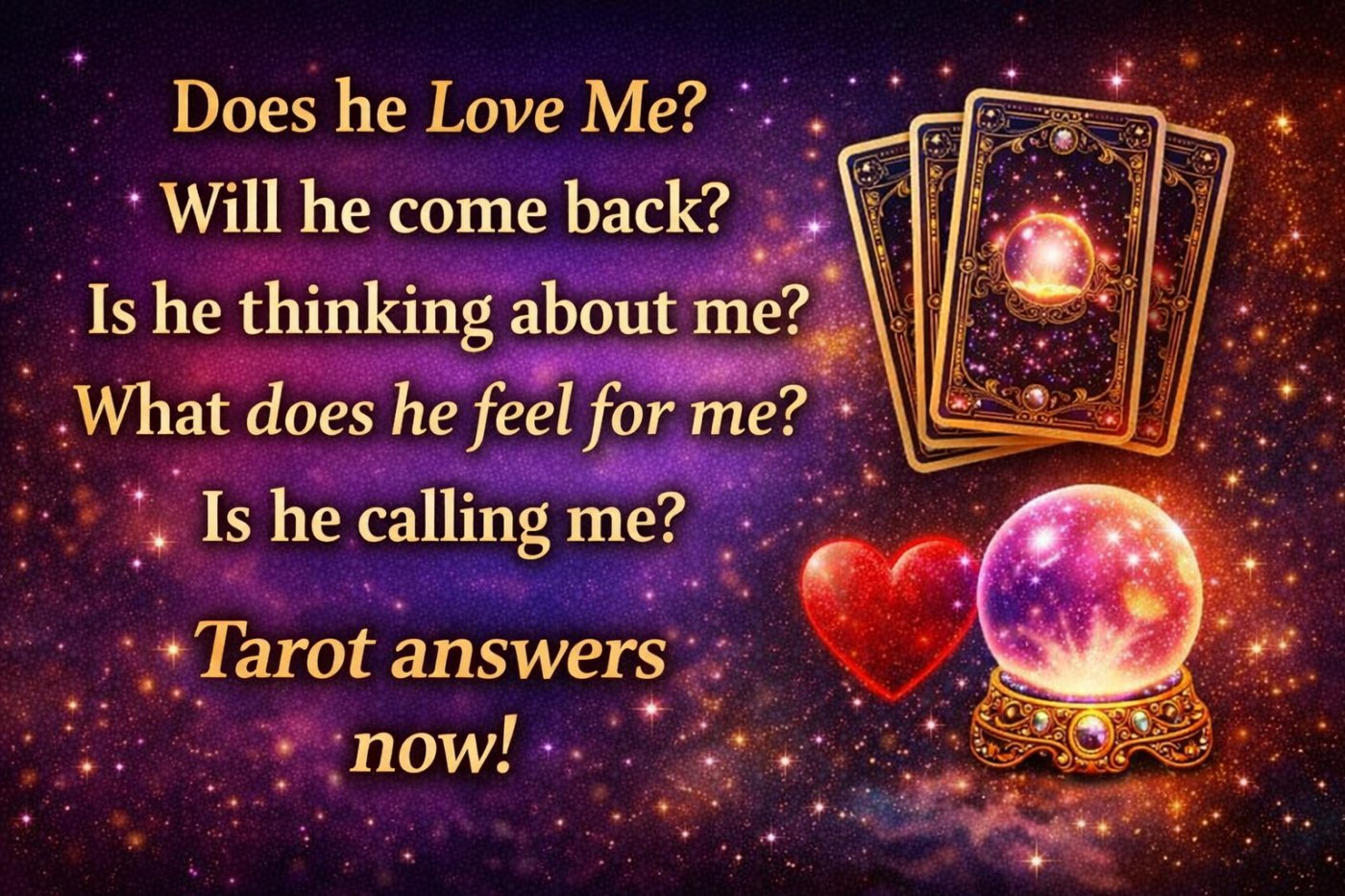 does he love me tarot reading will he come back psychic love reading answers about feelings and relationship future
