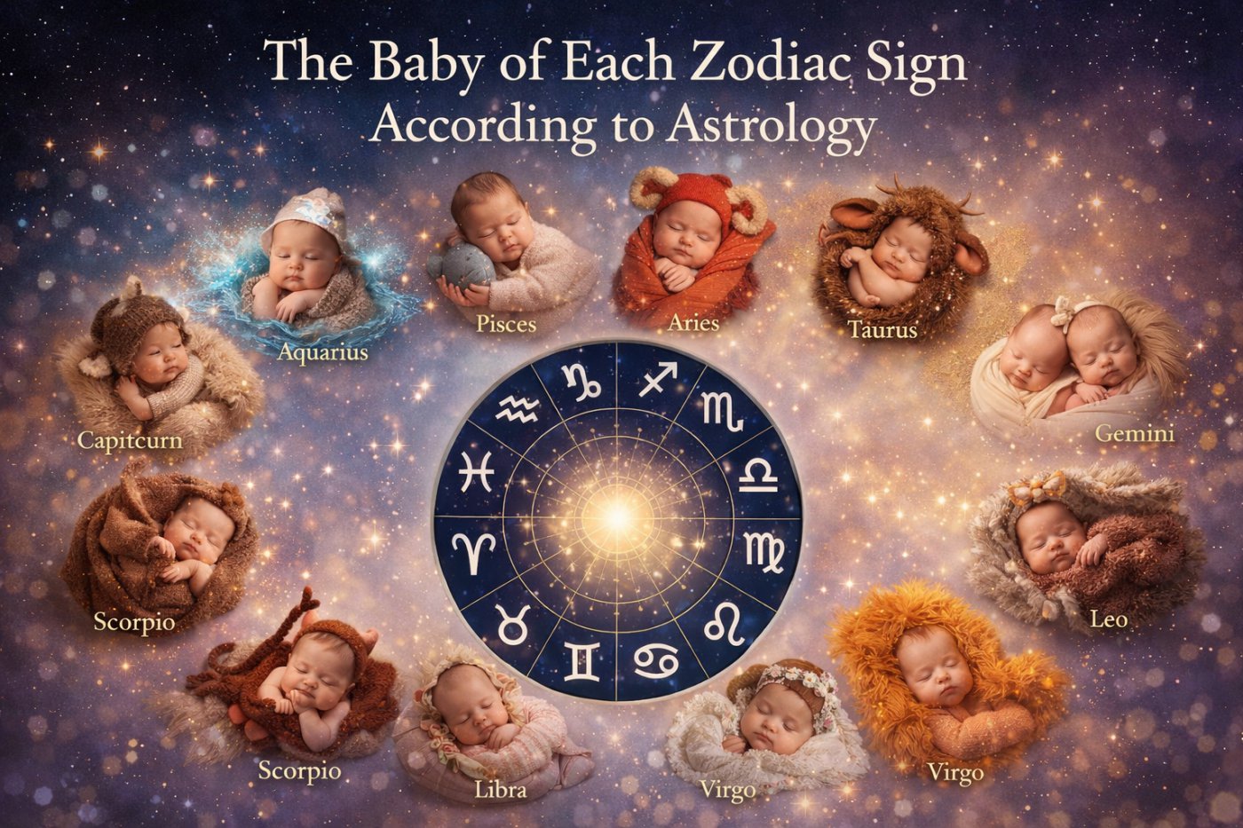 baby zodiac signs astrology showing all 12 zodiac babies with personality traits and emotional development according to astrology