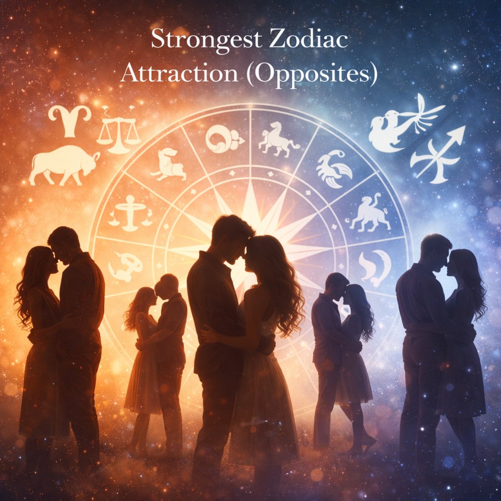 strongest zodiac attraction opposites couples astrology compatibility aries libra taurus scorpio soulmate magnetic connection