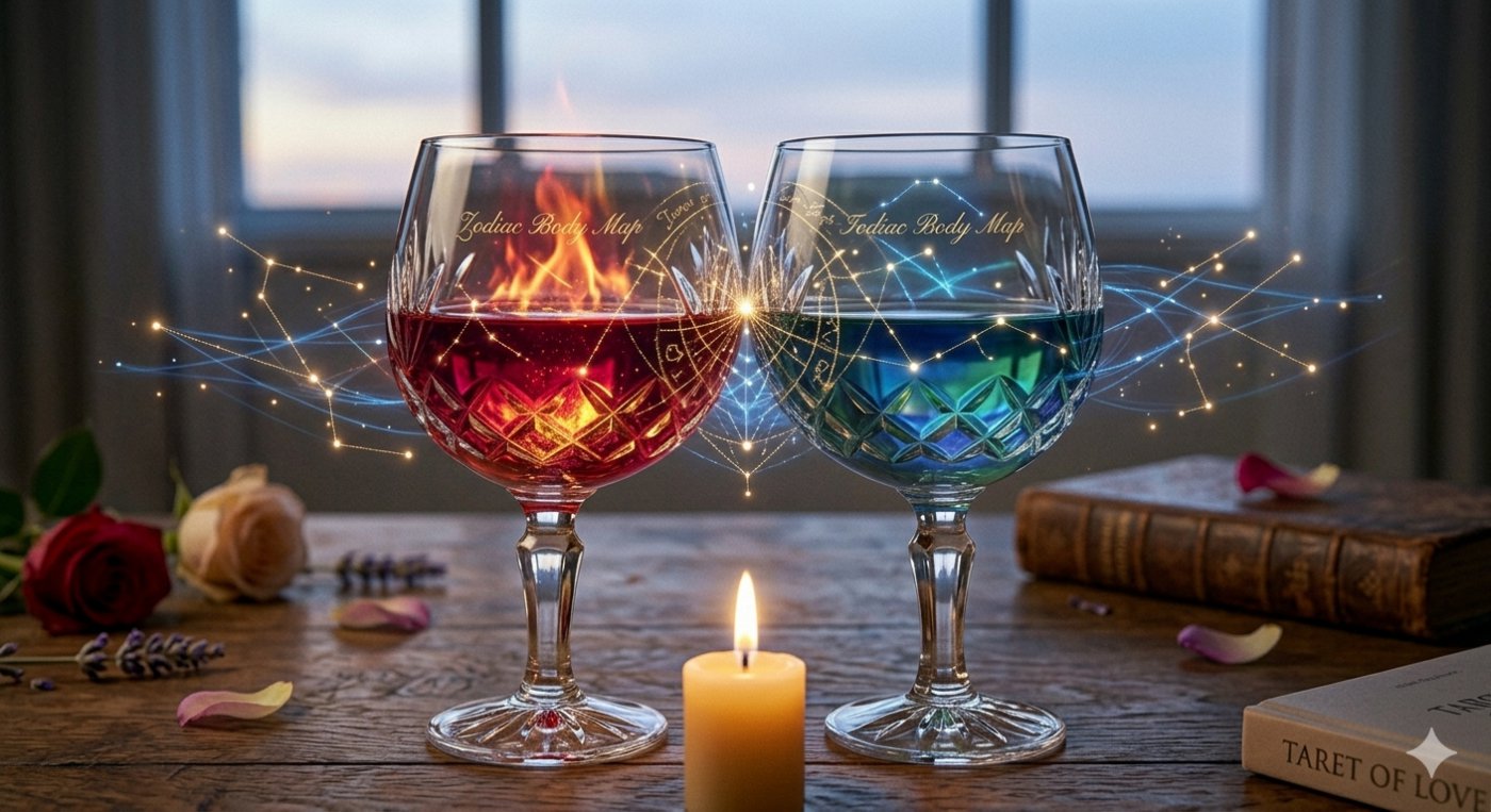 An artistic representation of Twin Flame and Soulmate connection