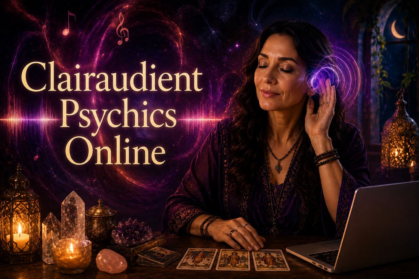 Spiritual advisor offering a clairaudient psychics online reading