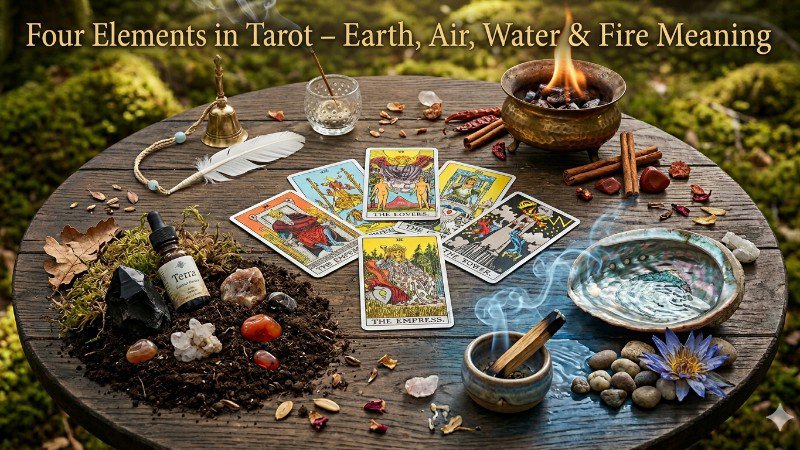 Four Elements in Tarot – Earth, Air, Water & Fire