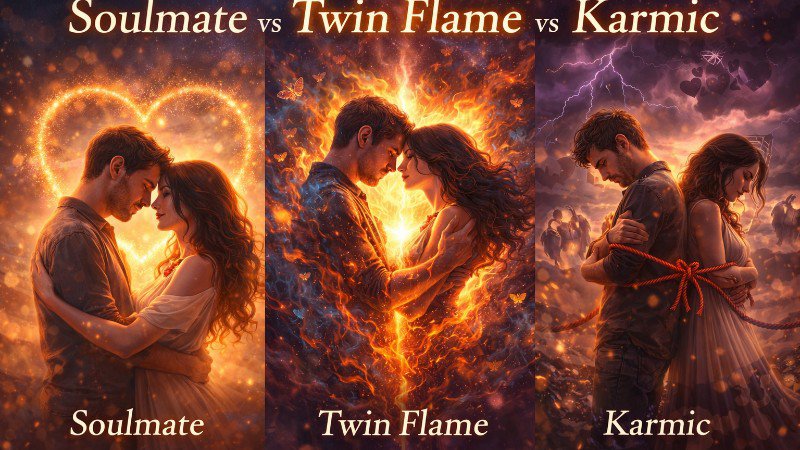 Soulmate vs Twin Flame vs Karmic: Key...